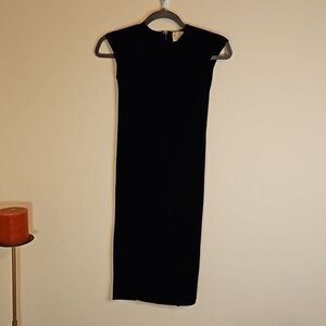 Torn by Ronny Kobo Black Ribbed Knit Bodycon Midi Dress - Size S - Revolve